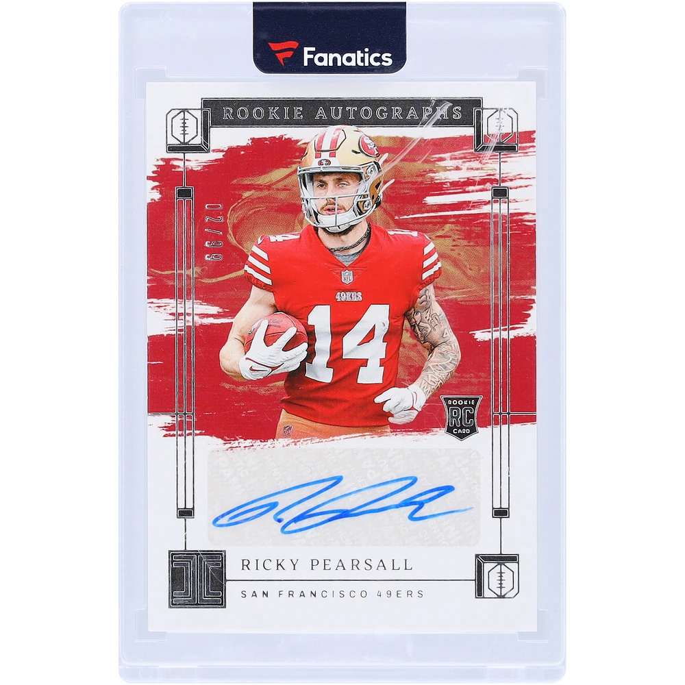 Ricky Pearsall San Francisco 49ers Autographed 2024 Panini Impeccable #RA-RPL #2/99 Rookie Card