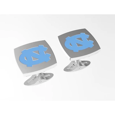 FanDrip Silver North Carolina Tar Heels Cufflinks