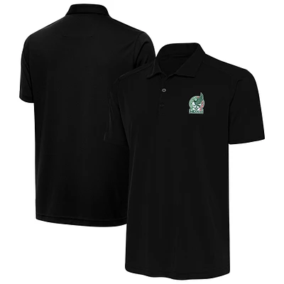 Men's Antigua Black Mexico National Team Statement Polo