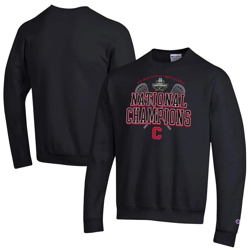 Men's Champion Cornell Big Red 2025 NCAA Lacrosse National Champions Eco Powerblend Sweatshirt