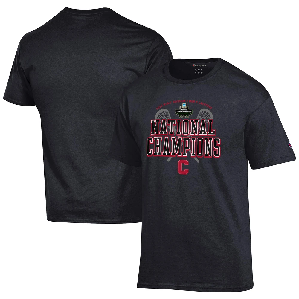Men's Champion Cornell Big Red 2025 NCAA Lacrosse National Champions Jersey T-Shirt