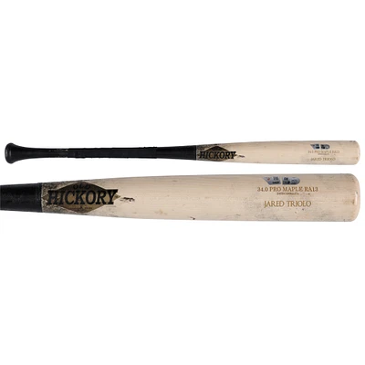 Jared Triolo Pittsburgh Pirates Game-Used Tan/Black Old Hickory Broken Bat vs. Atlanta Braves on May 9, 2025