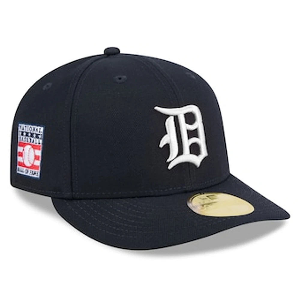 Men's New Era Navy Detroit Tigers Baseball Hall of Fame 59FIFTY Low Profile Fitted Hat