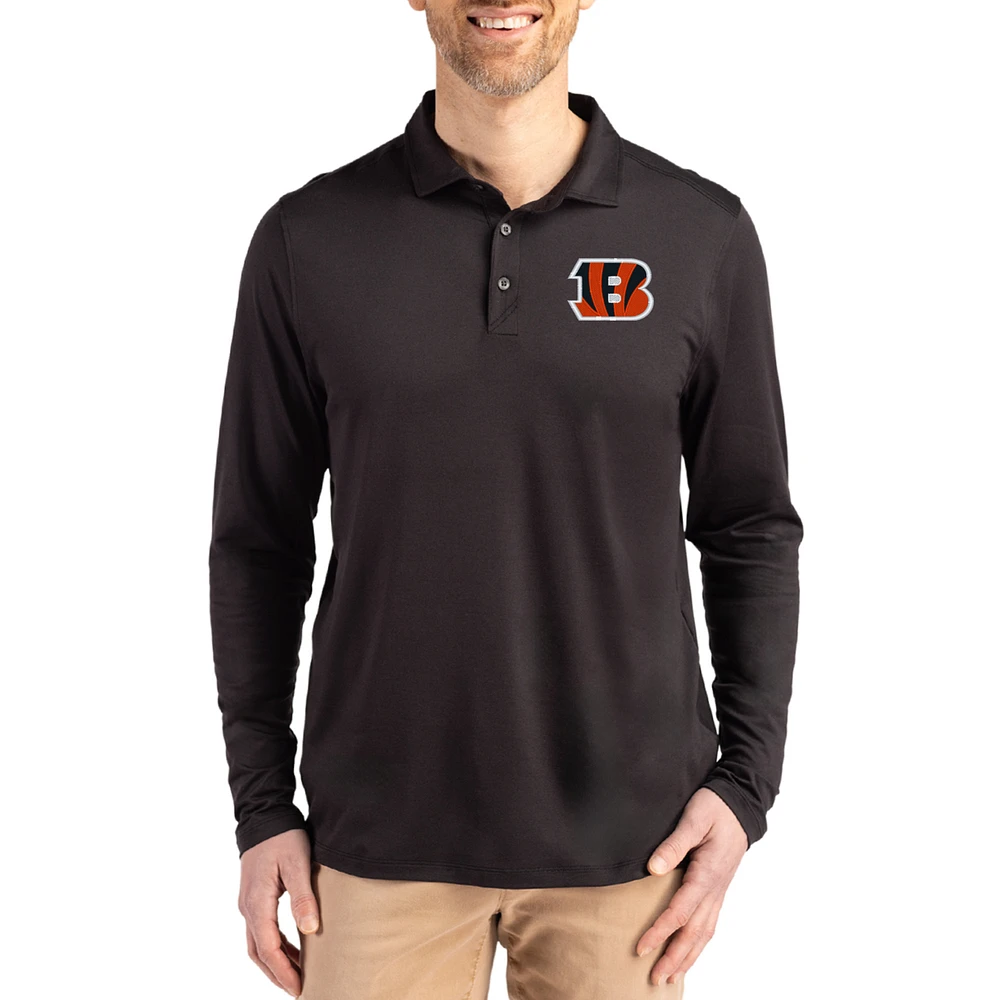 Men's Cutter & Buck Cincinnati Bengals Coastline Epic Comfort Eco Recycled Polo