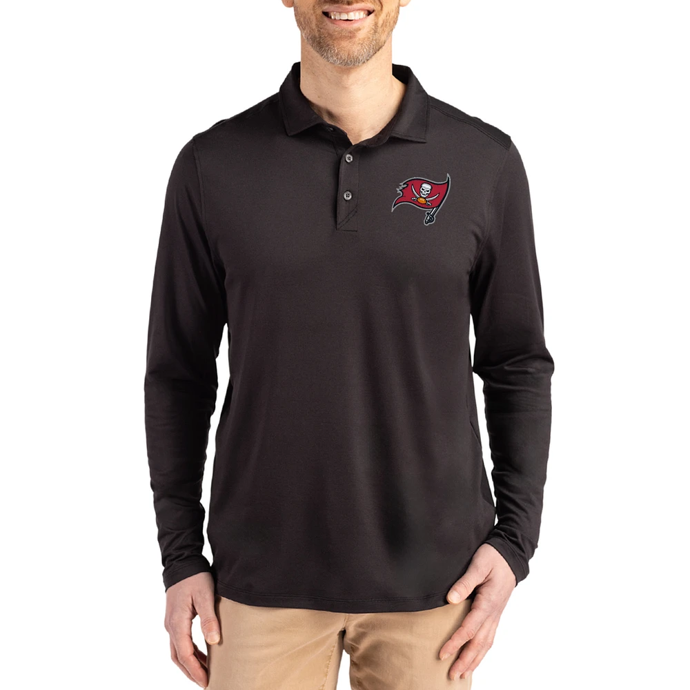Men's Cutter & Buck Tampa Bay Buccaneers Coastline Epic Comfort Eco Recycled Polo