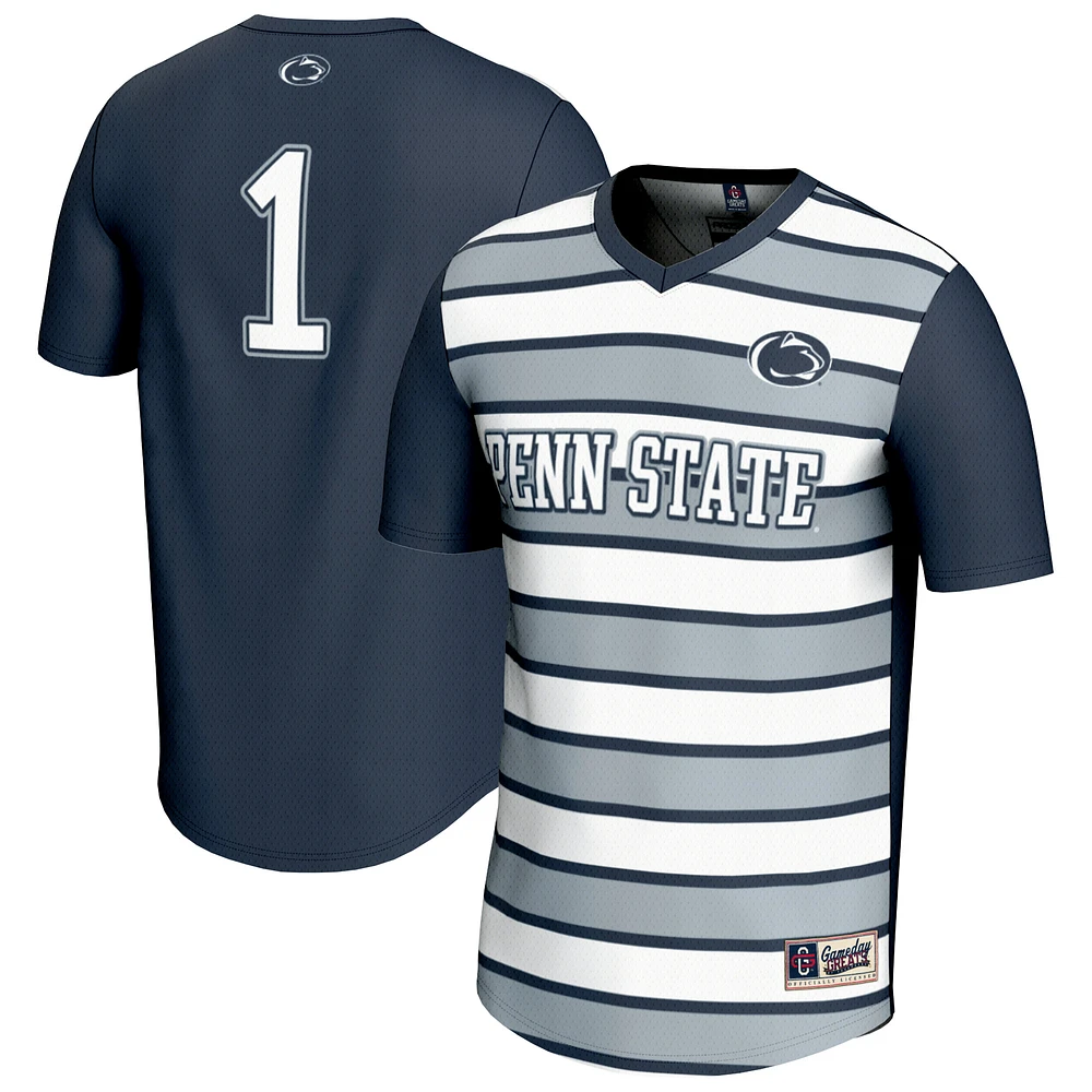 Unisex GameDay Greats #1 Navy Penn State Nittany Lions Lightweight Soccer Fashion Jersey
