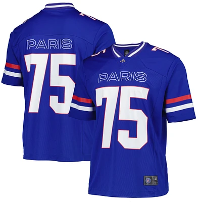Men's Fanatics  Royal Paris Saint-Germain Collegiate American Football Foundation Fashion Jersey