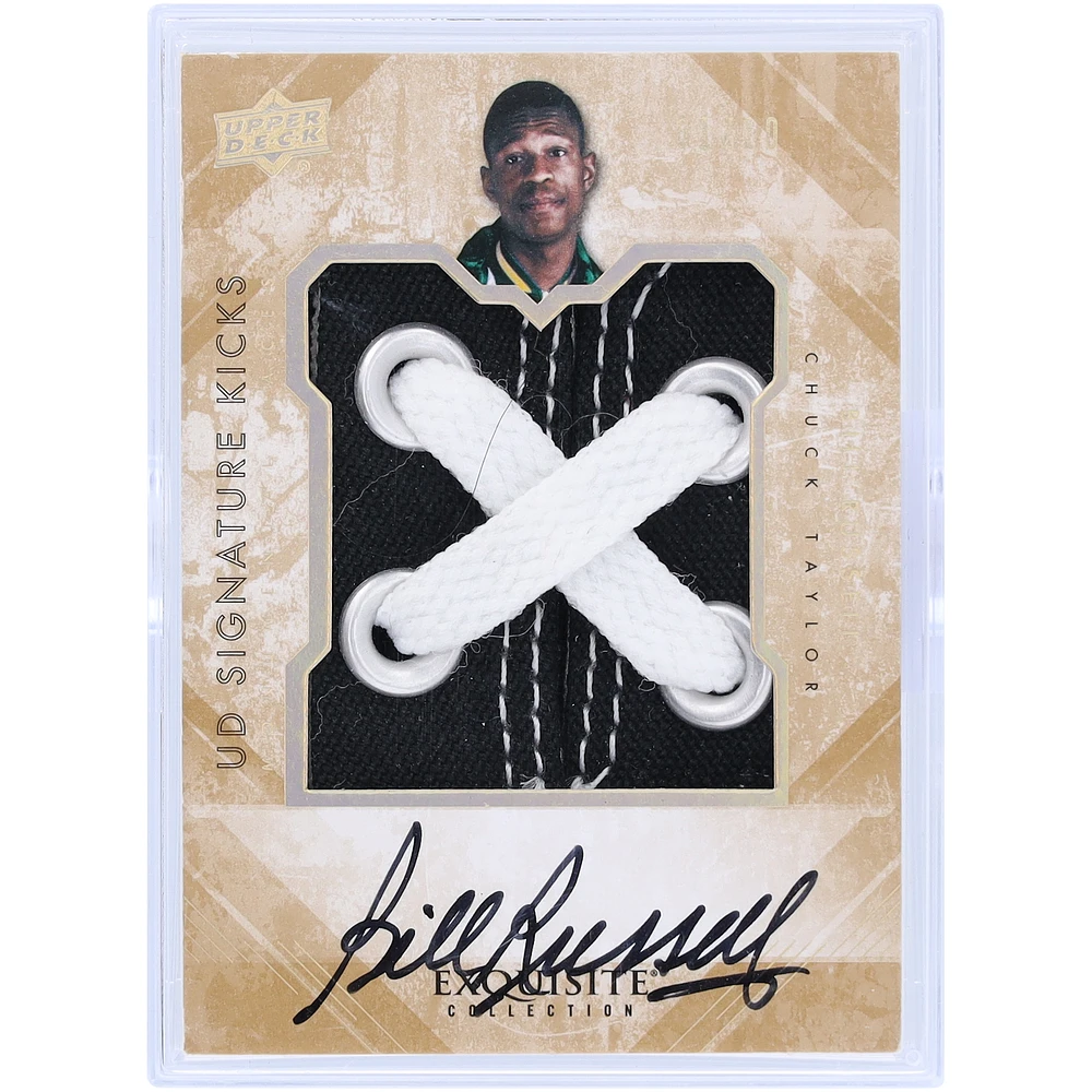 Bill Russell Boston Celtics Autographed 2013-14 Upper Deck Exquisite Collection Signature Kicks #ML-BR #1/10 Card