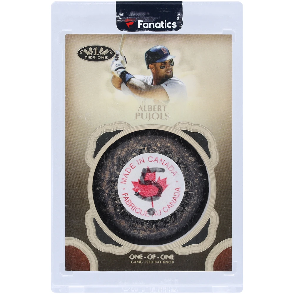 Albert Pujols St. Louis Cardinals 2019 Topps Tier One Game Used Bat Knob Relic #T1BK-AP #1/1 Card