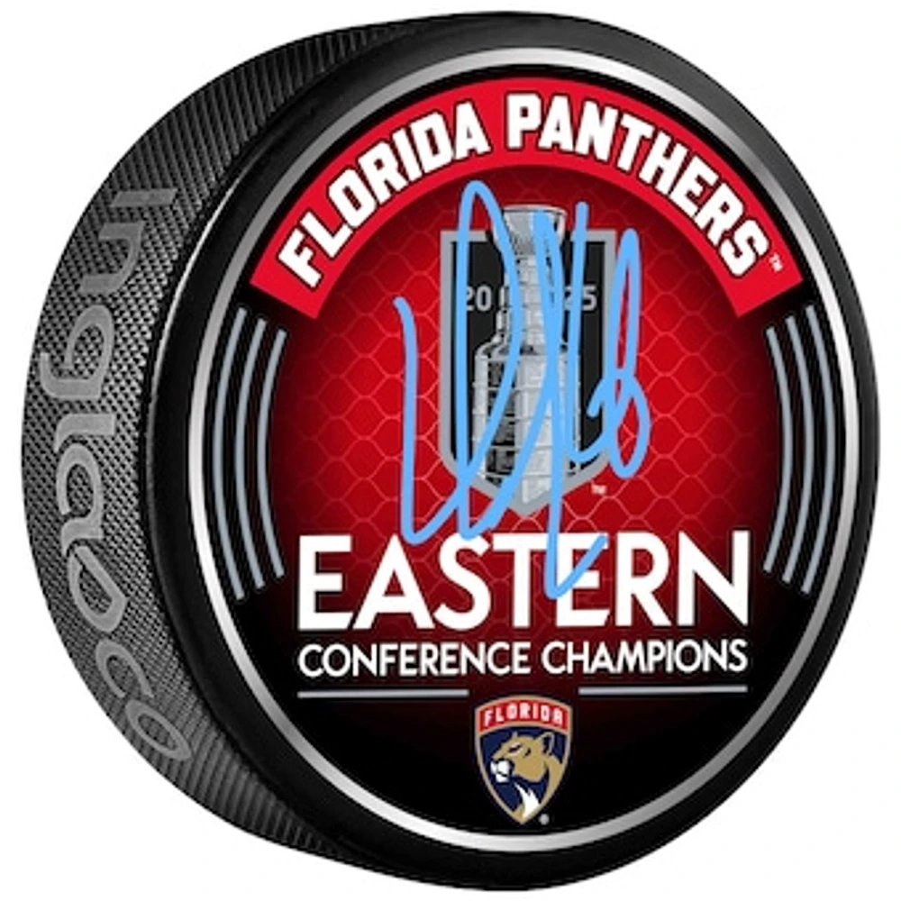 Aleksander Barkov Florida Panthers Autographed 2025 Eastern Conference Champions Hockey Puck