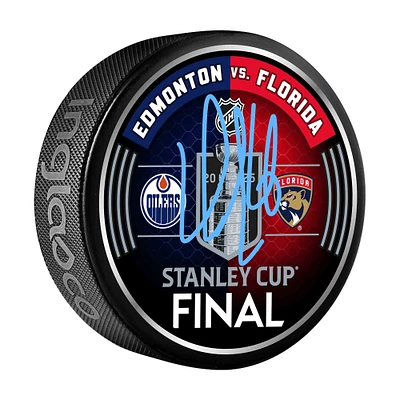 Aleksander Barkov Florida Panthers Autographed 2025 Stanley Cup Final Dueling Matchup Hockey Puck