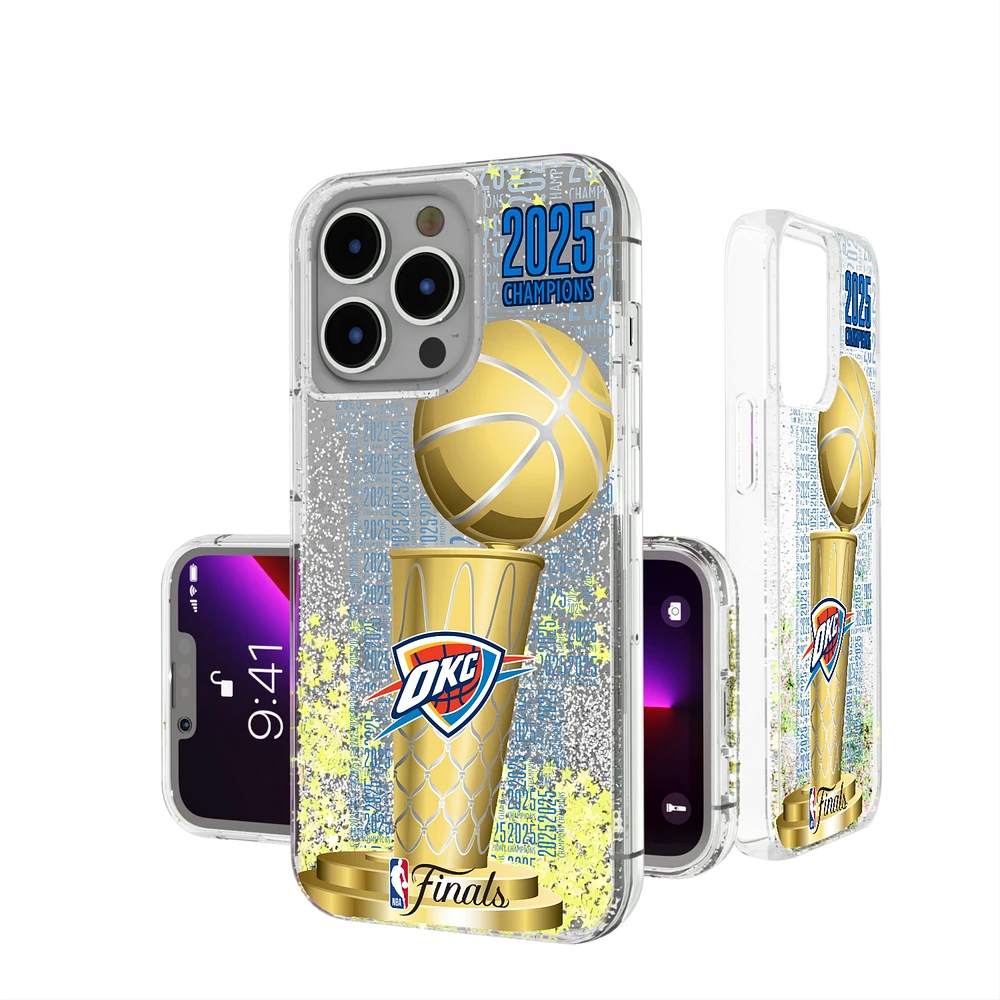 Keyscaper Oklahoma City Thunder 2025 NBA Finals Champions iPhone Floating Glitter Case