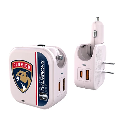 Florida Panthers Keyscaper 2025 Stanley Cup Champions 2-In-1 USB Charger