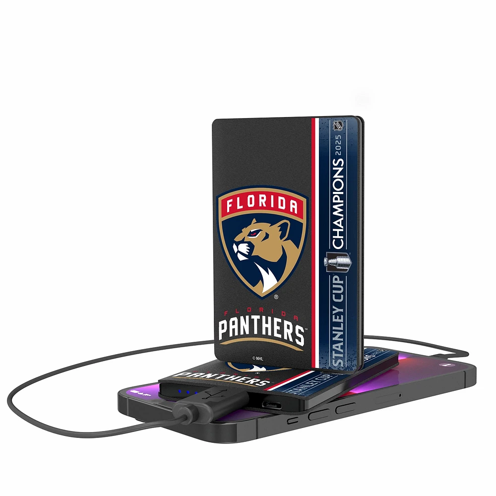 Keyscaper Florida Panthers 2025 Stanley Cup Champions Credit Card Power Bank