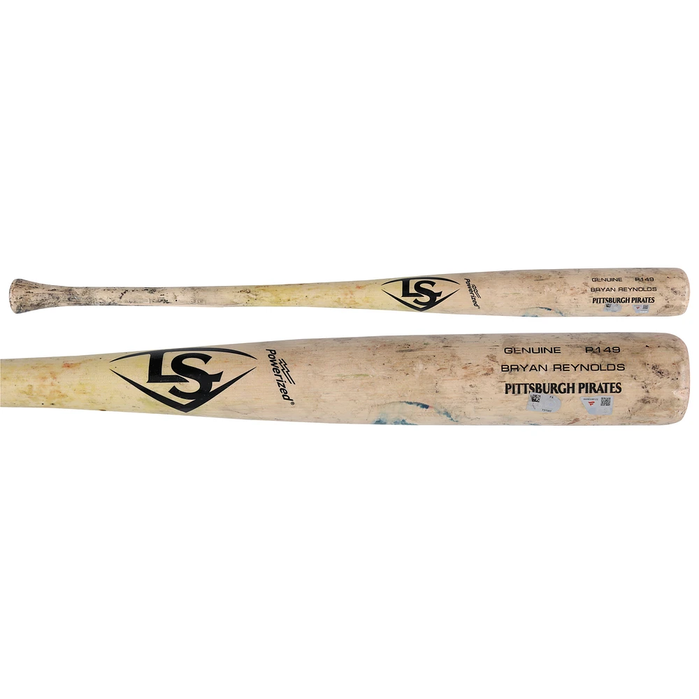 Bryan Reynolds Pittsburgh Pirates Game-Used Tan Louisville Slugger Broken Bat vs. New York Mets on May 12, 2025
