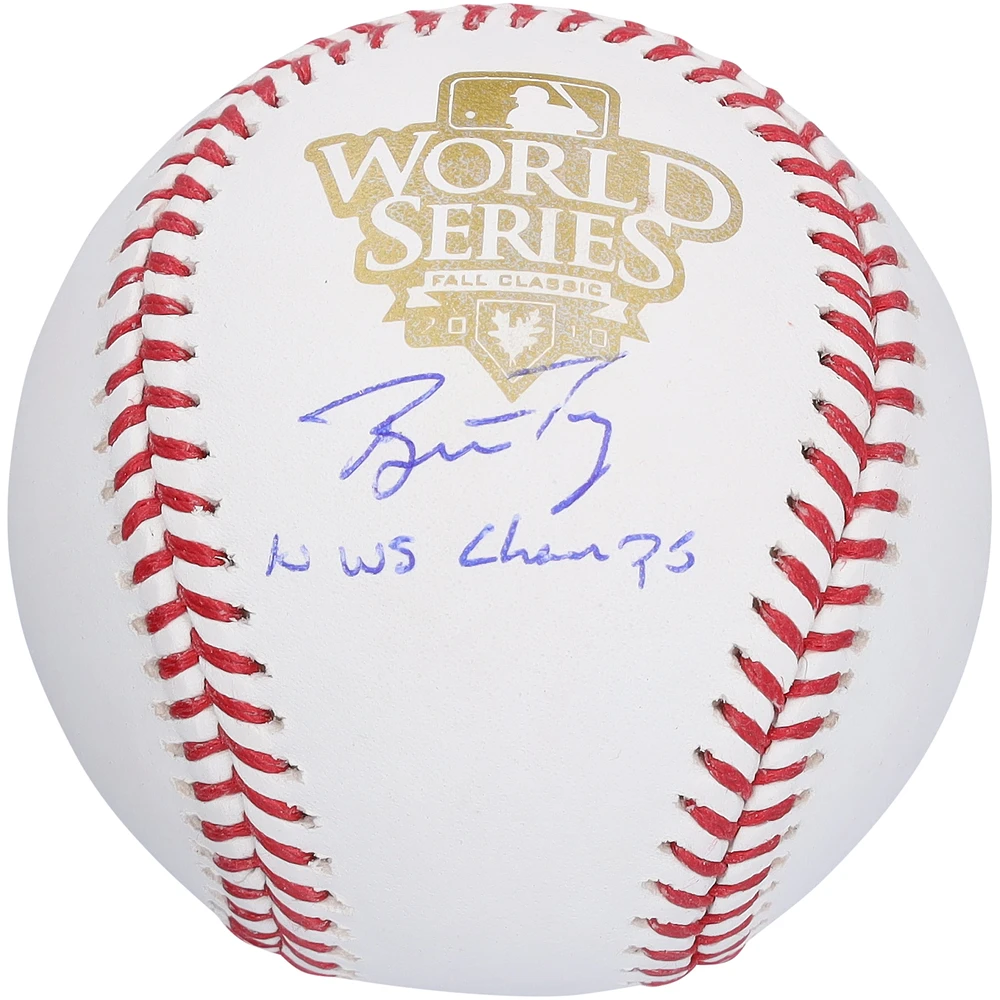 Buster Posey San Francisco Giants Autographed 2010 World Series Logo Baseball with "10 WS Champs" Inscription