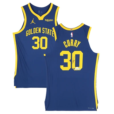 Stephen Curry Golden State Warriors Autographed Navy Jordan Brand 2022-23 Statement Edition Authentic Jersey