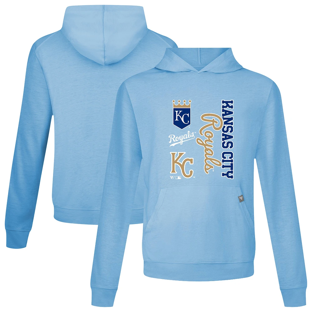Men's Levelwear Light Blue Kansas City Royals Crown Relay Pullover Hoodie