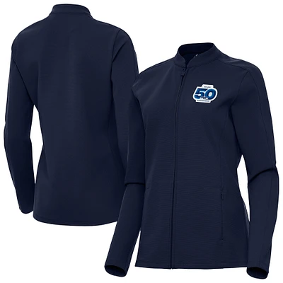 Women's Antigua College Navy Seattle Seahawks 50th Season Regard Full-Zip Jacket
