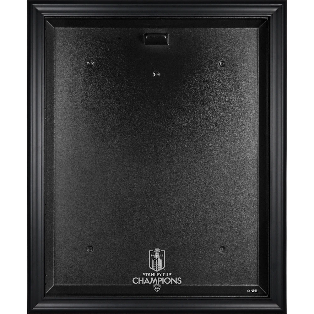 Florida Panthers 2025 Stanley Cup Champions Black Framed Jersey Display Case