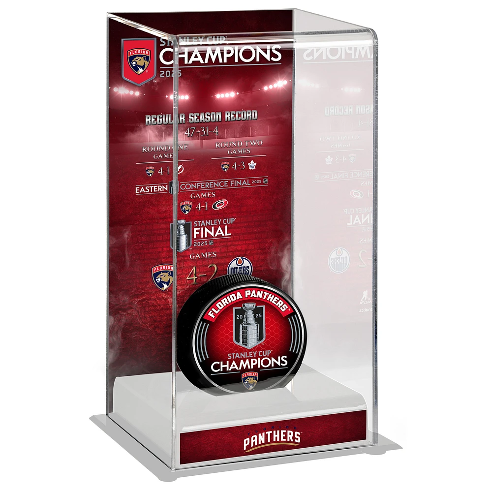 Florida Panthers 2025 Stanley Cup Champions Logo Deluxe Tall Hockey Puck Case