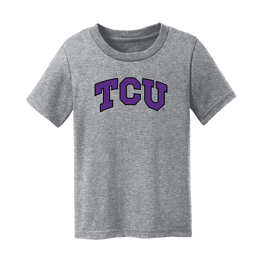 Infant Chad & Jake Heather Gray TCU Horned Frogs Primary Logo T-Shirt