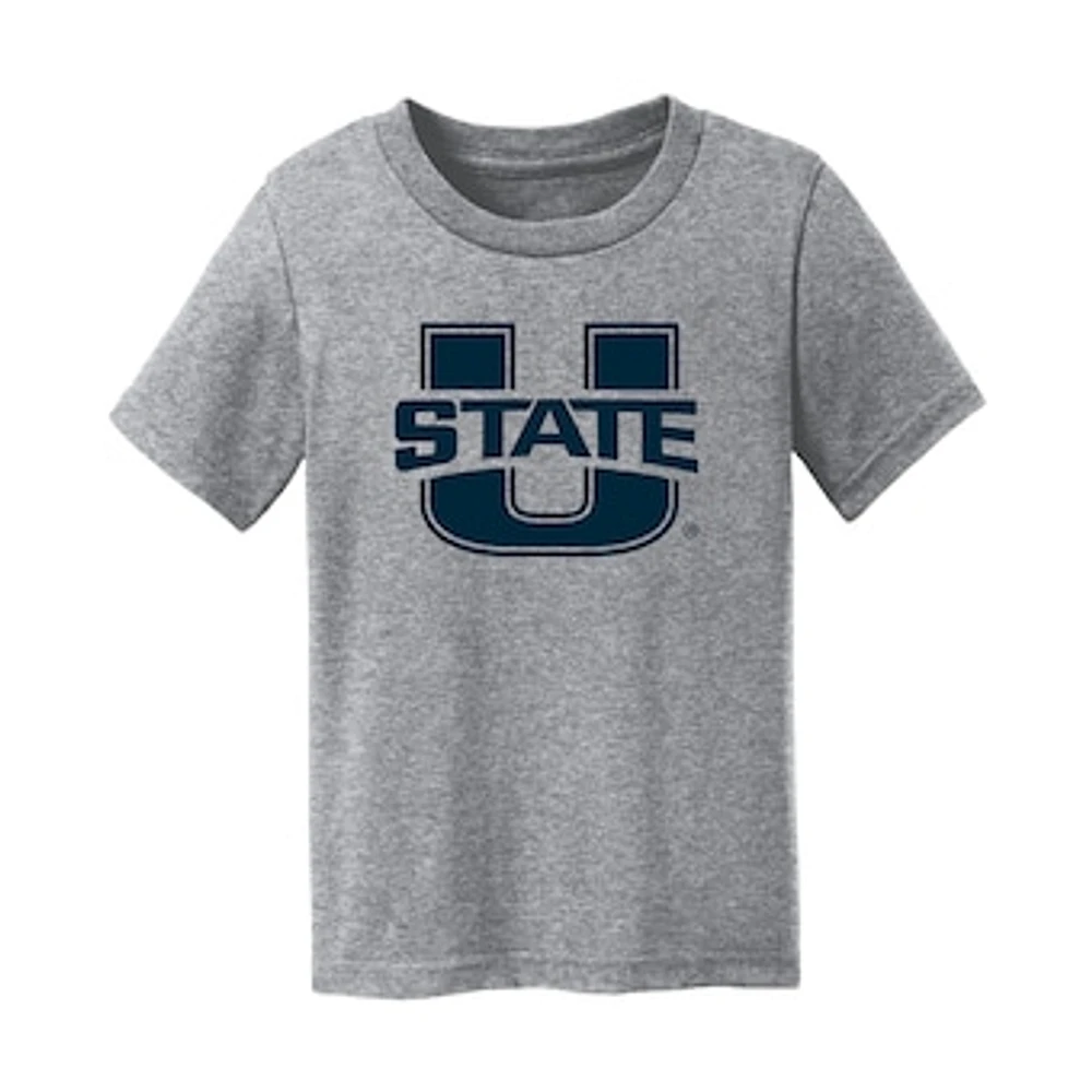 Infant Chad & Jake Heather Gray Utah State Aggies Primary Logo T-Shirt