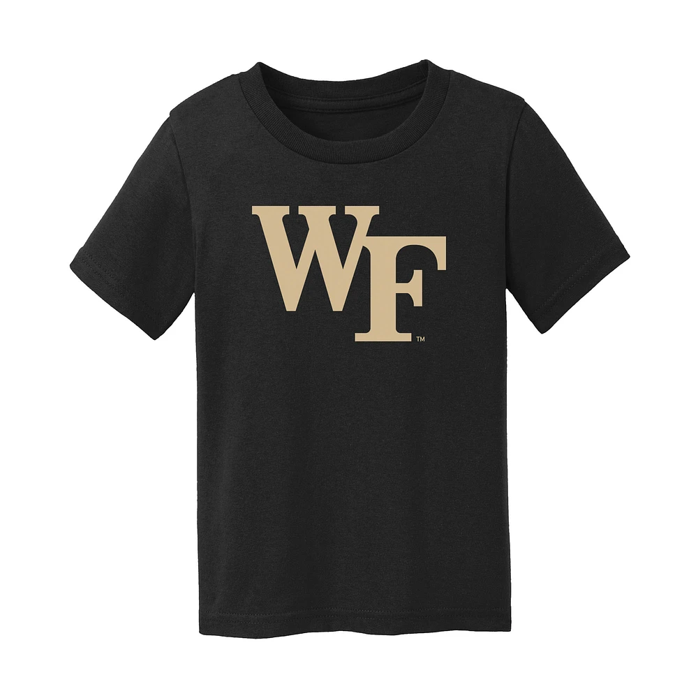 Infant Chad & Jake Black Wake Forest Demon Deacons Primary Logo T-Shirt