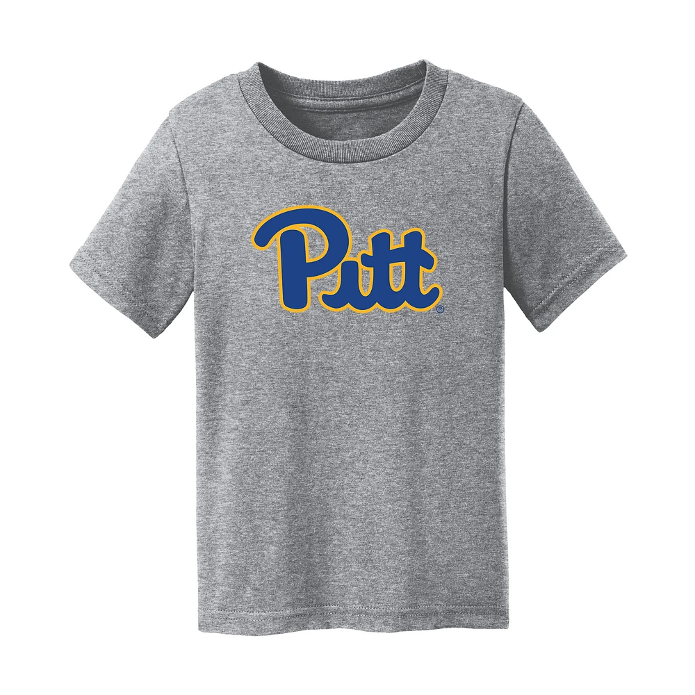 Toddler Chad & Jake Heather Gray Pitt Panthers Primary Logo T-Shirt