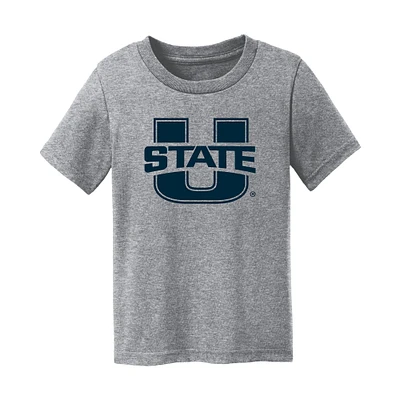 Toddler Chad & Jake Heather Gray Utah State Aggies Primary Logo T-Shirt