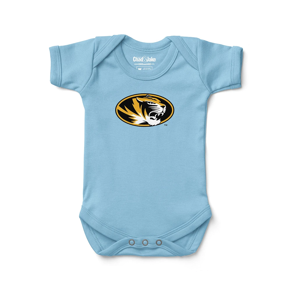 Newborn & Infant Chad Jake Light Blue Missouri Tigers Primary Logo Bodysuit
