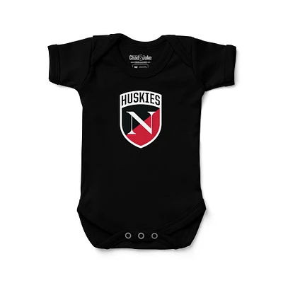 Newborn & Infant Chad Jake Northeastern Huskies Shield Logo Bodysuit