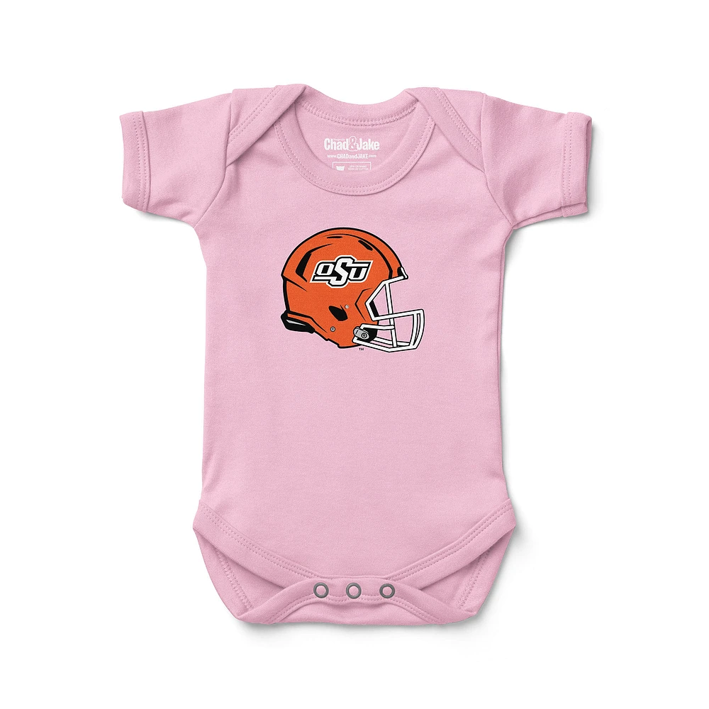 Newborn & Infant Chad Jake Oklahoma State Cowboys Helmet Logo Bodysuit