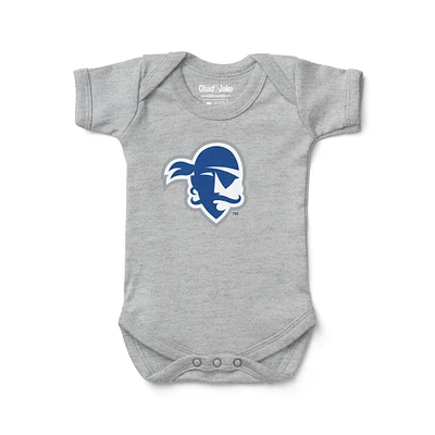 Newborn & Infant Chad Jake Heather Gray Seton Hall Pirates Primary Logo Bodysuit