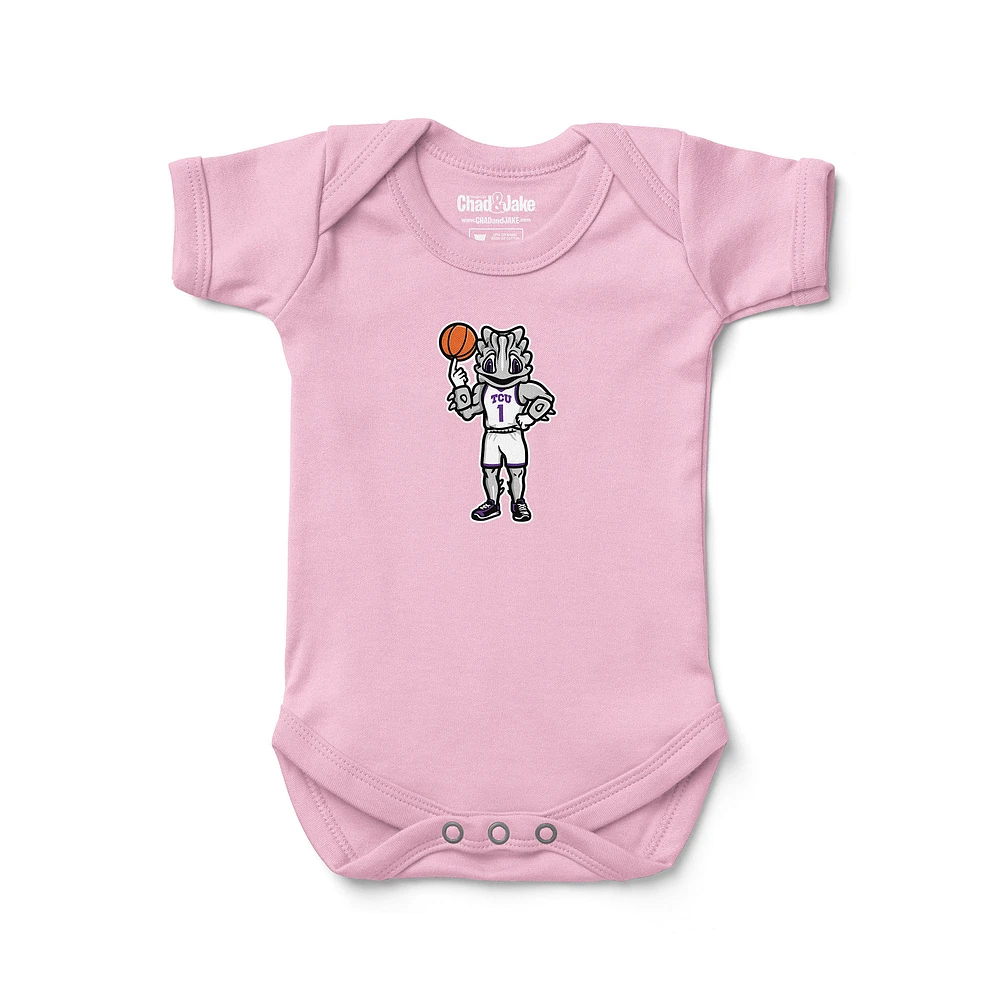 Newborn & Infant Chad Jake TCU Horned Frogs Basketball Logo Bodysuit