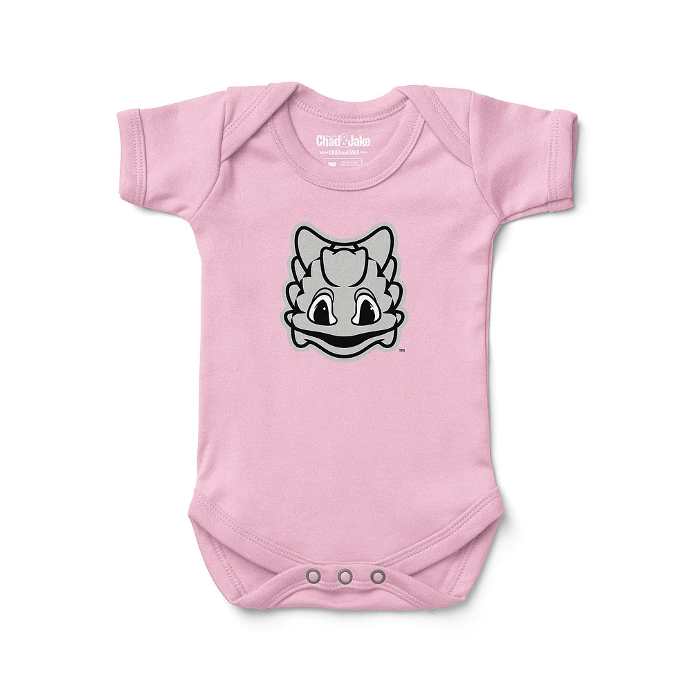 Newborn & Infant Chad Jake Pink TCU Horned Frogs Mascot Logo Bodysuit