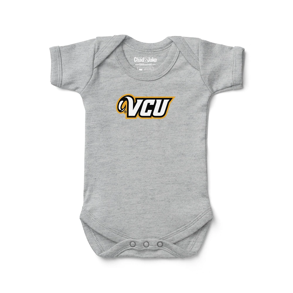 Newborn & Infant Chad Jake Heather Gray VCU Rams Primary Logo Bodysuit