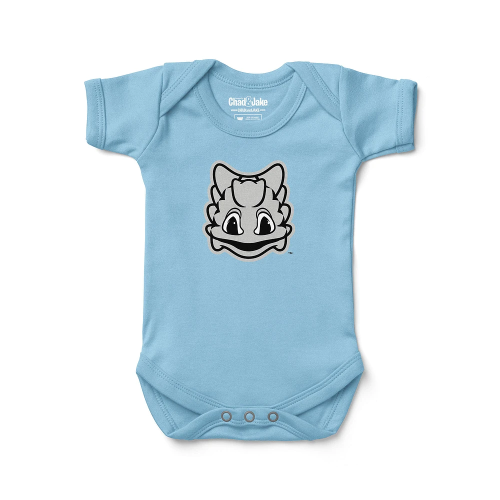 Newborn & Infant Chad Jake Light Blue TCU Horned Frogs Mascot Logo Bodysuit