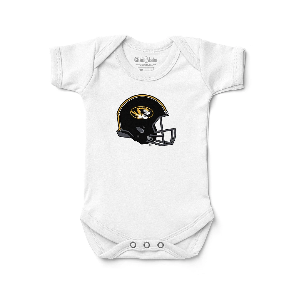 Newborn & Infant Chad Jake Missouri Tigers Helmet Logo Bodysuit