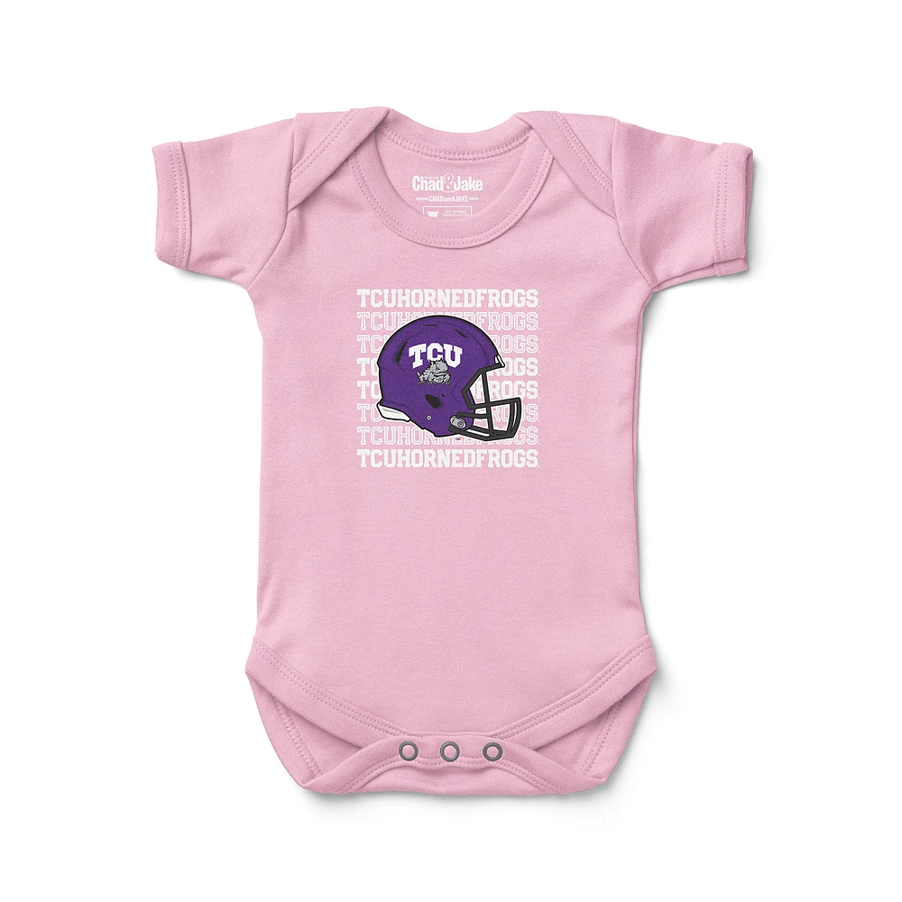 Newborn & Infant Chad Jake Pink TCU Horned Frogs Retro Bodysuit
