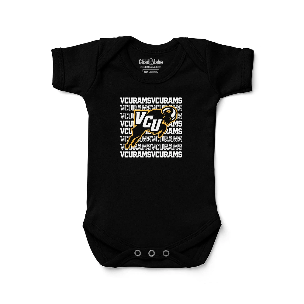 Newborn & Infant Chad Jake Black VCU Rams Retro Bodysuit