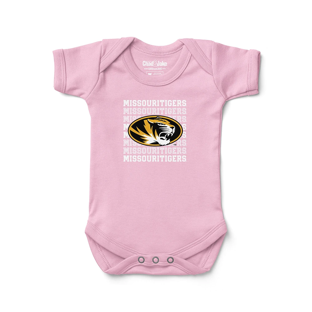 Newborn & Infant Chad Jake Pink Missouri Tigers Retro Bodysuit