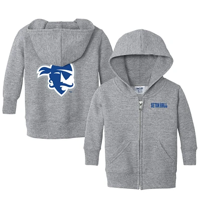 Infant Chad & Jake Heather Gray Seton Hall Pirates Primary Logo Full-Zip Hoodie