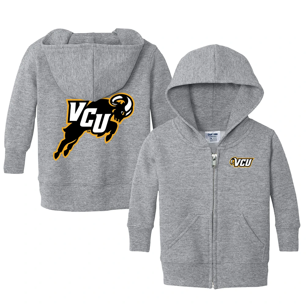 Infant Chad & Jake Heather Gray VCU Rams Primary Logo Full-Zip Hoodie