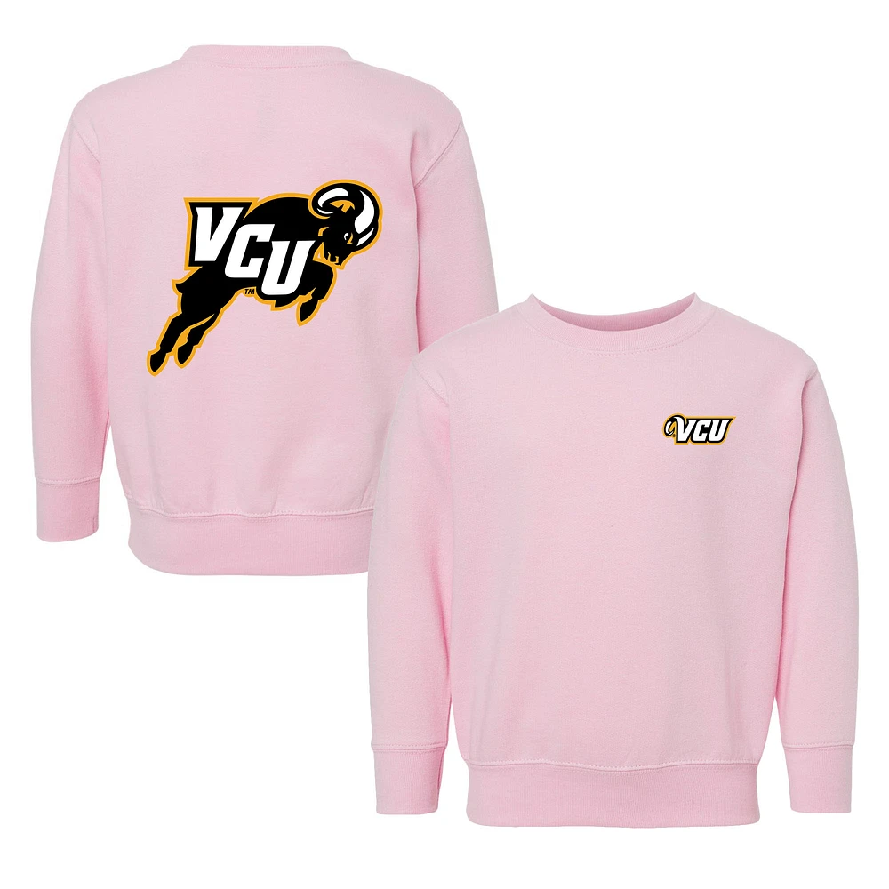 Toddler Chad & Jake Pink VCU Rams Primary Logo Pullover Sweatshirt