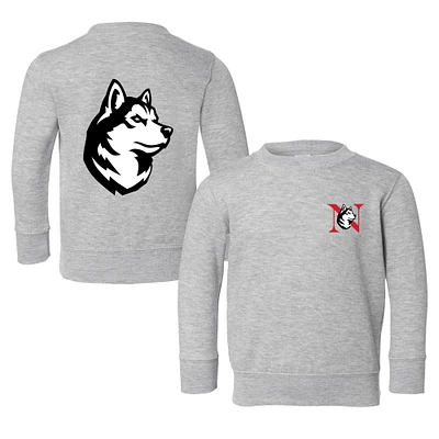 Toddler Chad & Jake Heather Gray Northeastern Huskies Primary Logo Pullover Sweatshirt