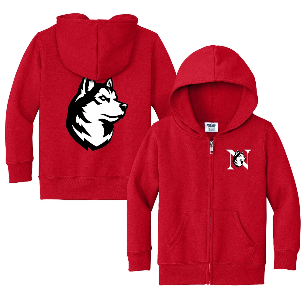 Toddler Chad & Jake Northeastern Huskies Primary Logo Full-Zip Hoodie