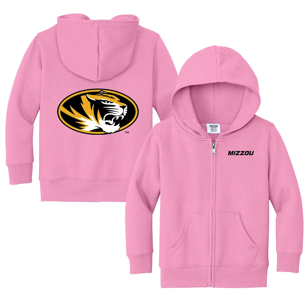 Toddler Chad & Jake Missouri Tigers Primary Logo Full-Zip Hoodie