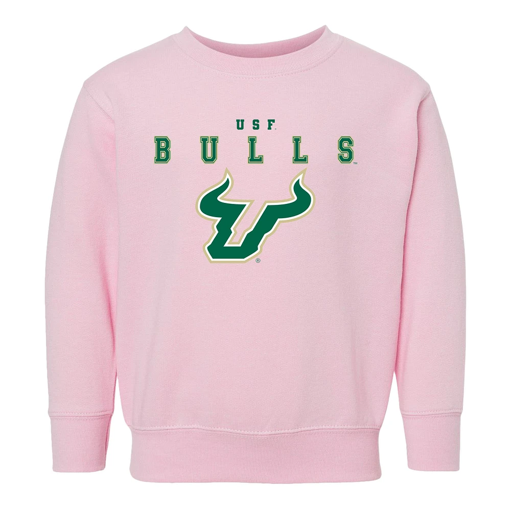 Toddler Chad & Jake Pink South Florida Bulls Varsity Design Crewneck Sweatshirt
