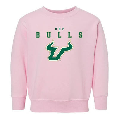 Toddler Chad & Jake Pink South Florida Bulls Varsity Design Crewneck Sweatshirt